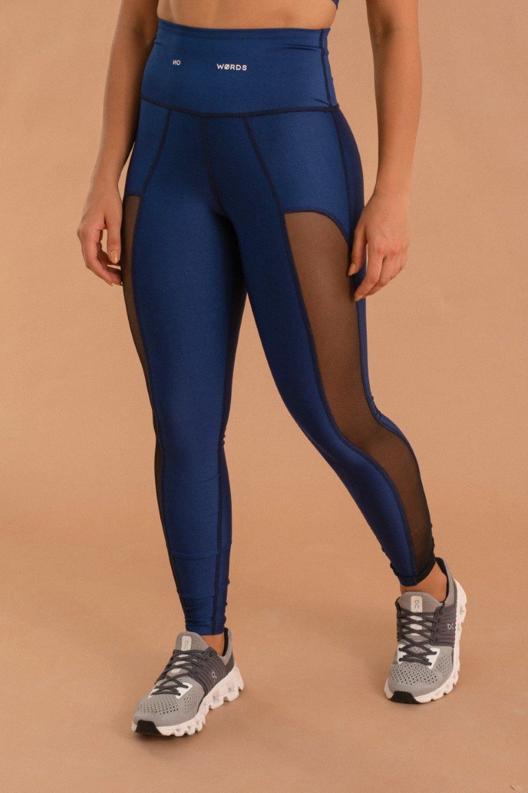 SEE NAVY  MESH LEGGING